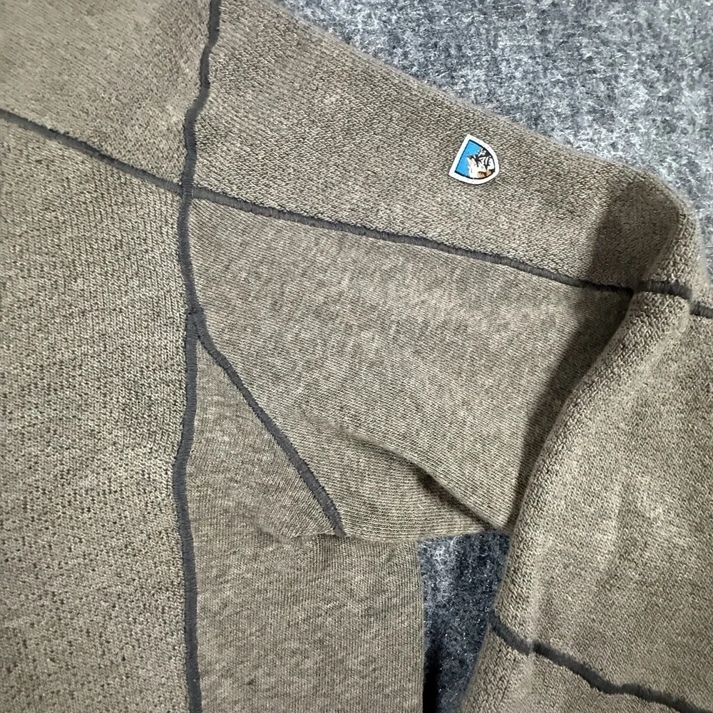 Kuhl Interceptr 1/4 Zip Fleece Mens M Oatmeal Alfpaca Pullover 3111